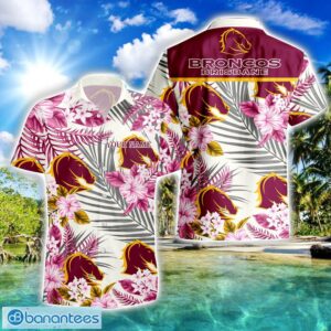 Brisbane Broncos NRL Combo Hawaiian Shirt And Shorts Personalized Gift Tropical Flower For Fans Product Photo 3