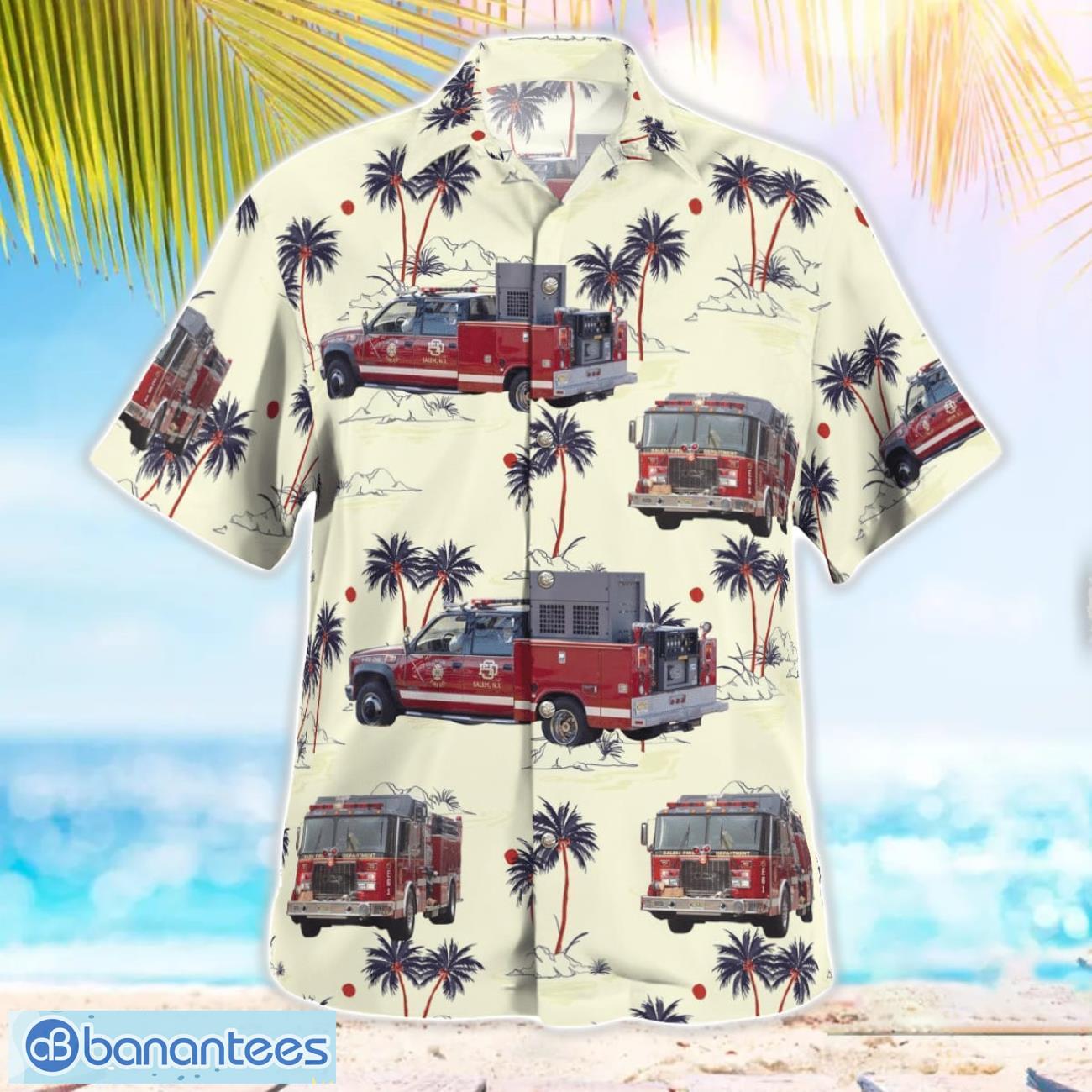 Salem Fire Department 3D Hawaiian Shirt Salem Fire Department 3D Hawaiian Shirt Product Photo 2