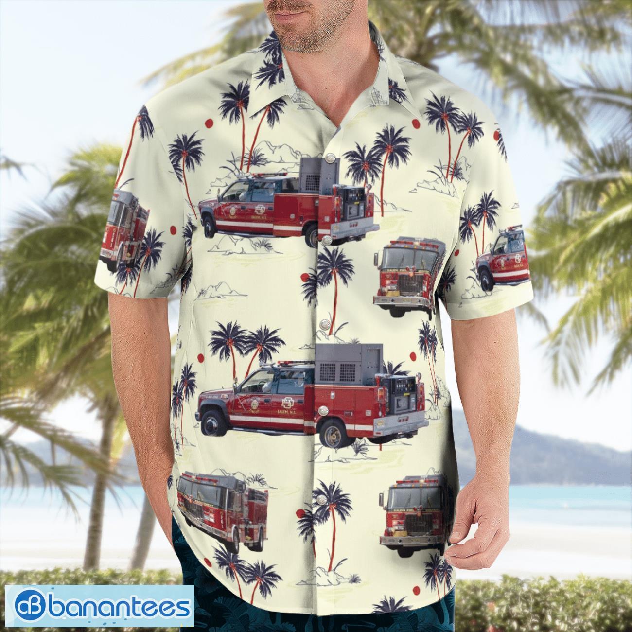 salem fire department 3d hawaiian shirt 2 image Salem Fire Department 3D Hawaiian Shirt Product Photo 3