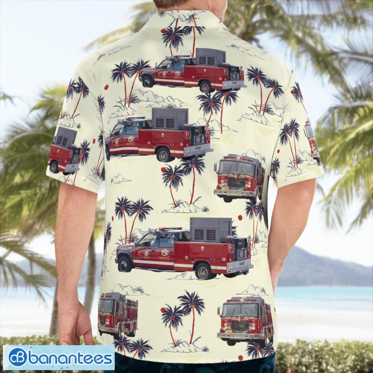Salem Fire Department 3D Hawaiian Shirt Salem Fire Department 3D Hawaiian Shirt Product Photo 4