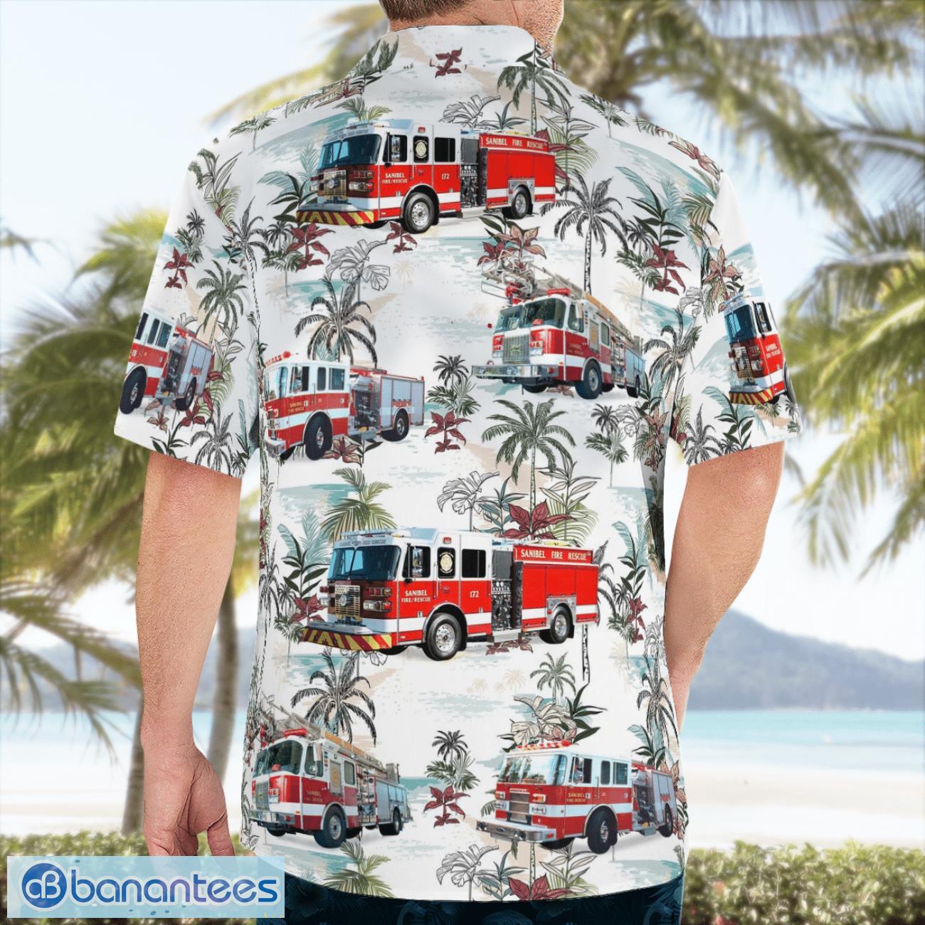 Sanibel Island Fire Department 3D Summer Aloha Hawaiian Shirt Sanibel Island Fire Department 3D Summer Aloha Hawaiian Shirt Product Photo 2
