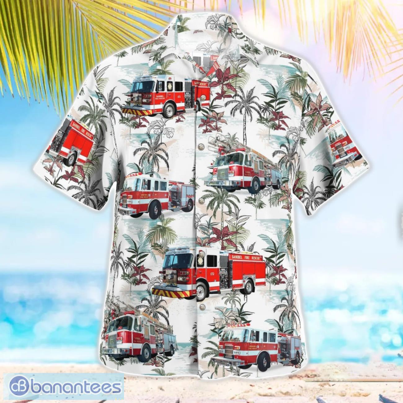 sanibel island fire department 3d summer aloha hawaiian shirt 2 image Sanibel Island Fire Department 3D Summer Aloha Hawaiian Shirt Product Photo 3