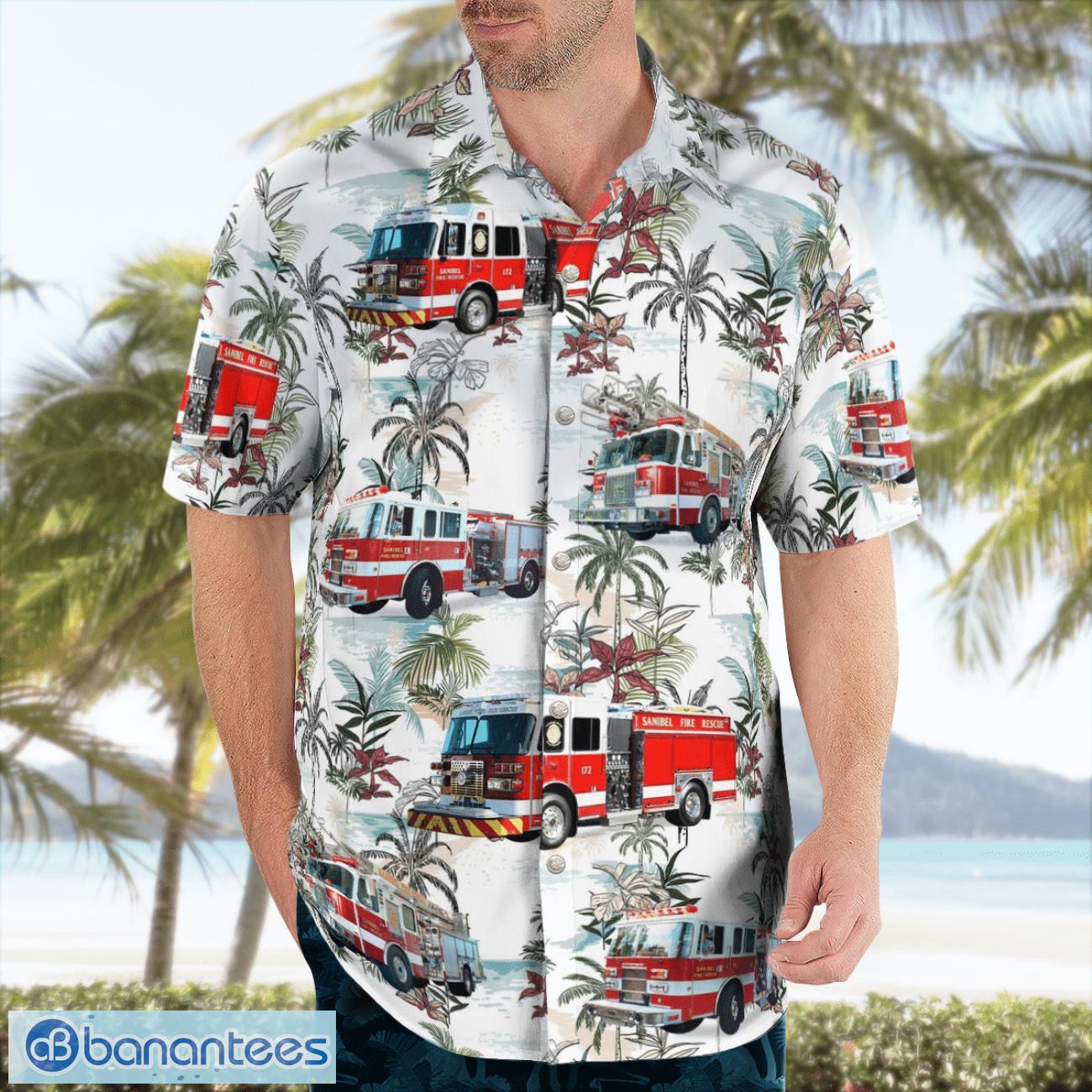 Sanibel Island Fire Department 3D Summer Aloha Hawaiian Shirt Sanibel Island Fire Department 3D Summer Aloha Hawaiian Shirt Product Photo 4