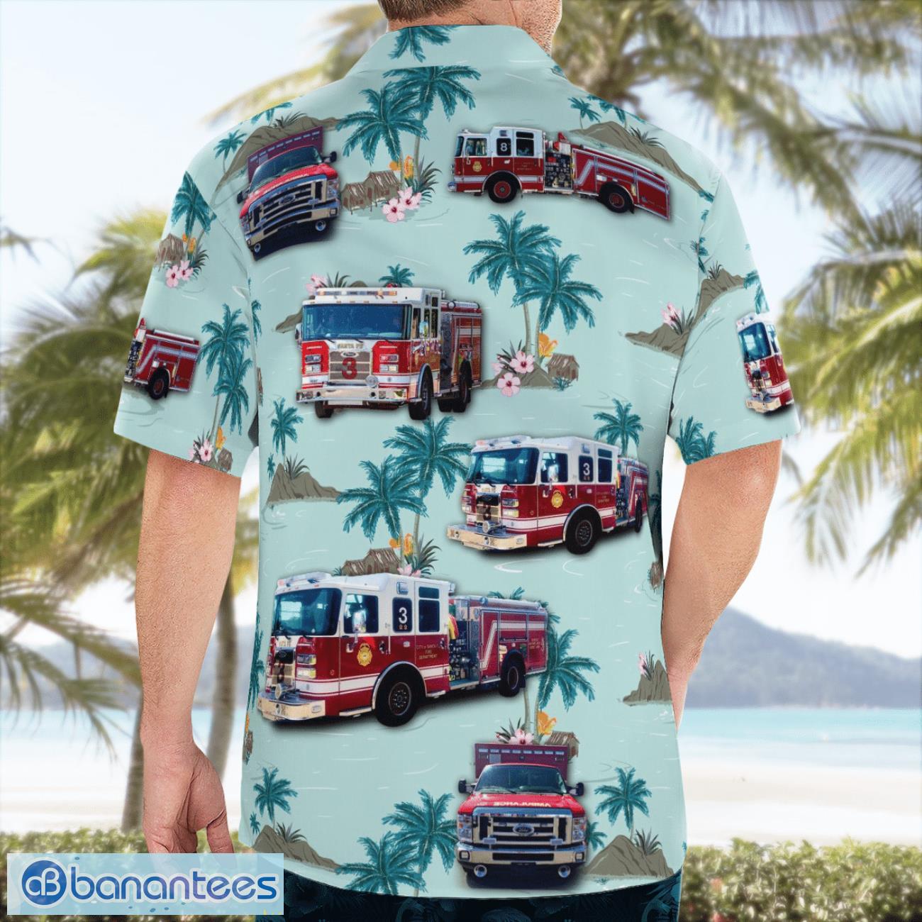 Santa Fe Fire Department Beach Hawaiian Shirt Summer Gift Santa Fe Fire Department Beach Hawaiian Shirt Summer Gift Product Photo 4