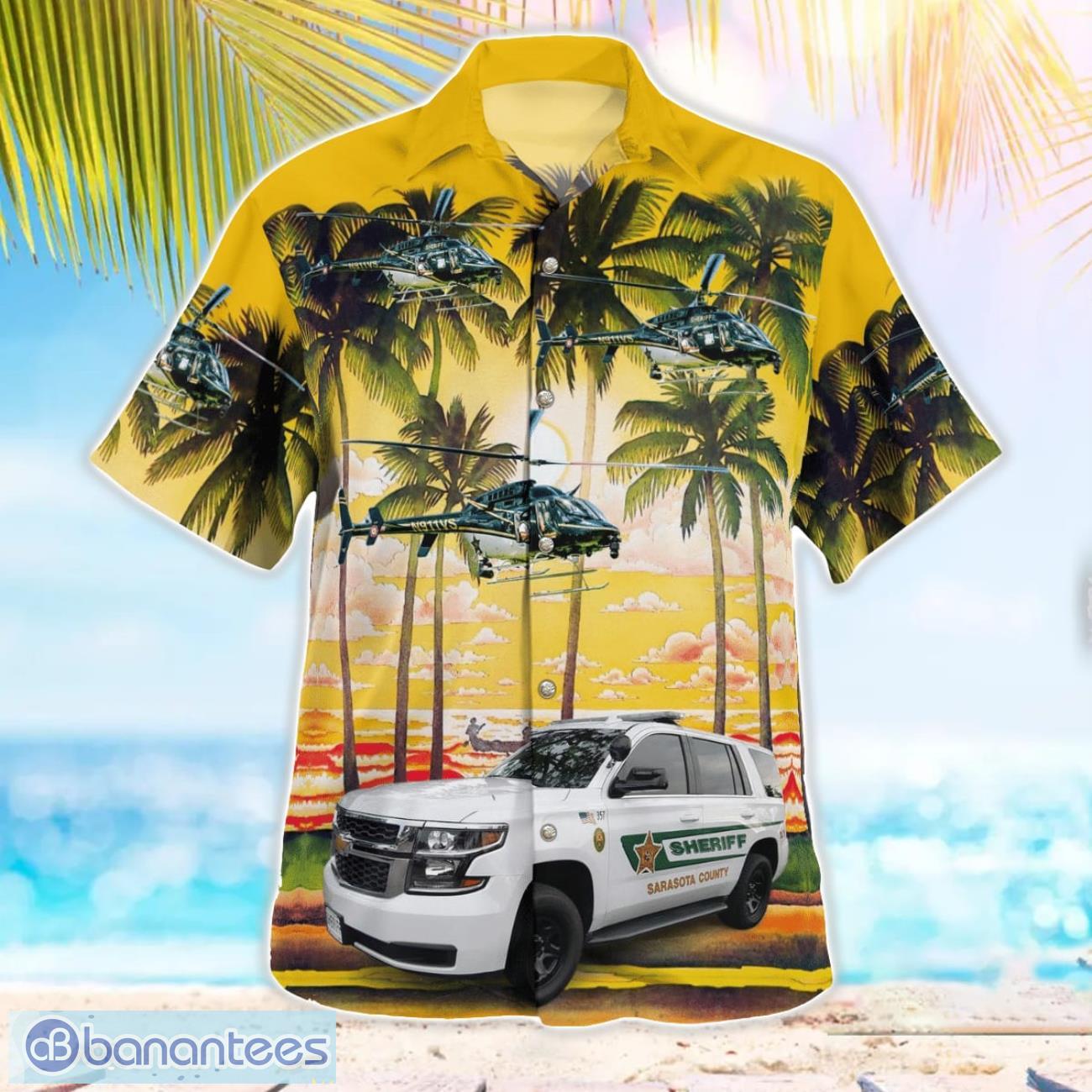 Sarasota County (FL) Sheriff 3D Hawaiian Shirt Sarasota County (FL) Sheriff 3D Hawaiian Shirt Product Photo 3