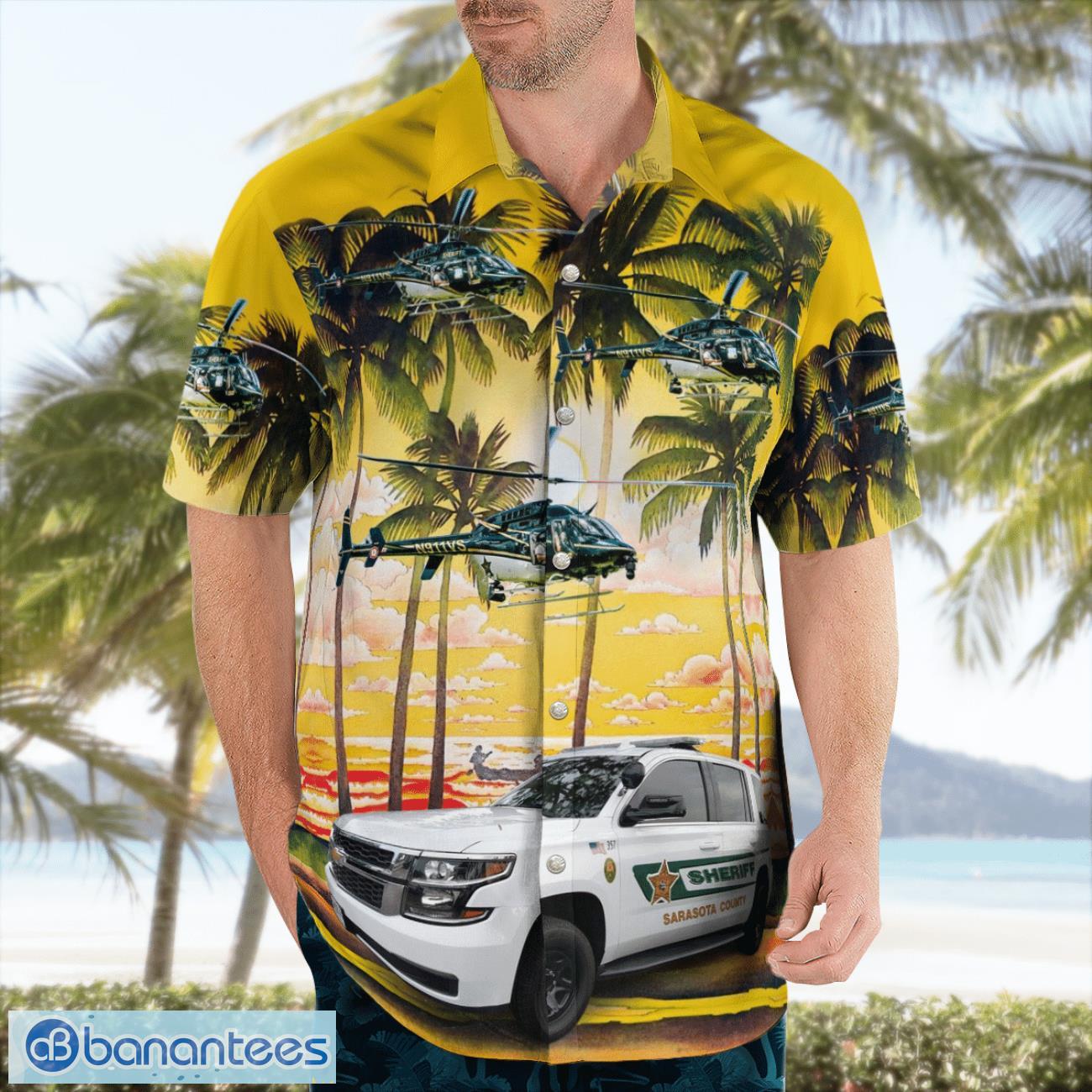 Sarasota County (FL) Sheriff 3D Hawaiian Shirt Sarasota County (FL) Sheriff 3D Hawaiian Shirt Product Photo 4