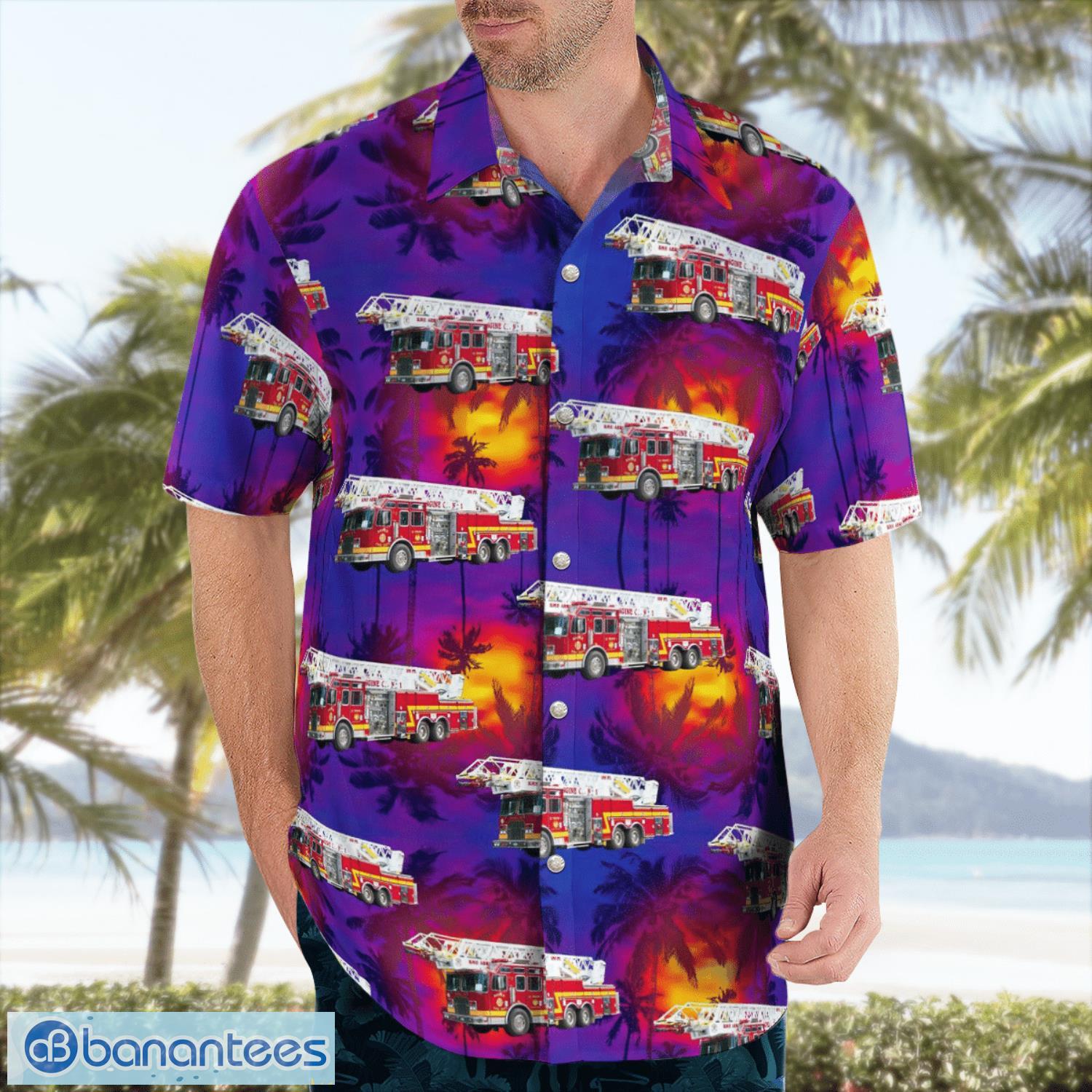 Sayre, Pennsylvania, Sayre Fire Department Summer Hawaiian Shirt For Men Women Sayre, Pennsylvania, Sayre Fire Department Summer Hawaiian Shirt For Men Women Product Photo 4