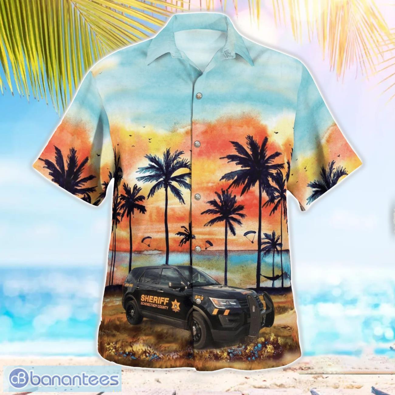 schenectady sheriff new york 3d hawaiian shirt 2 image Schenectady Sheriff, New York 3D Hawaiian Shirt Product Photo 3