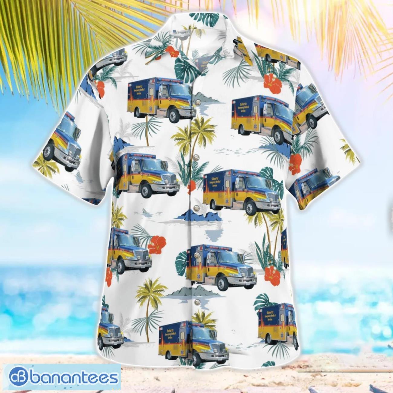 Schertz, Texas, Schertz EMS Summer Hawaiian Shirt For Men Women Schertz, Texas, Schertz EMS Summer Hawaiian Shirt For Men Women Product Photo 2