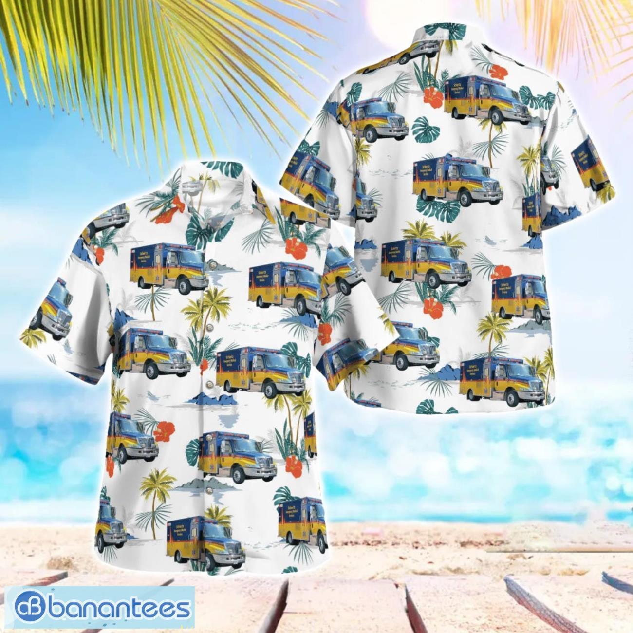 schertz texas schertz ems summer hawaiian shirt for men women image Schertz, Texas, Schertz EMS Summer Hawaiian Shirt For Men Women Product Photo 1