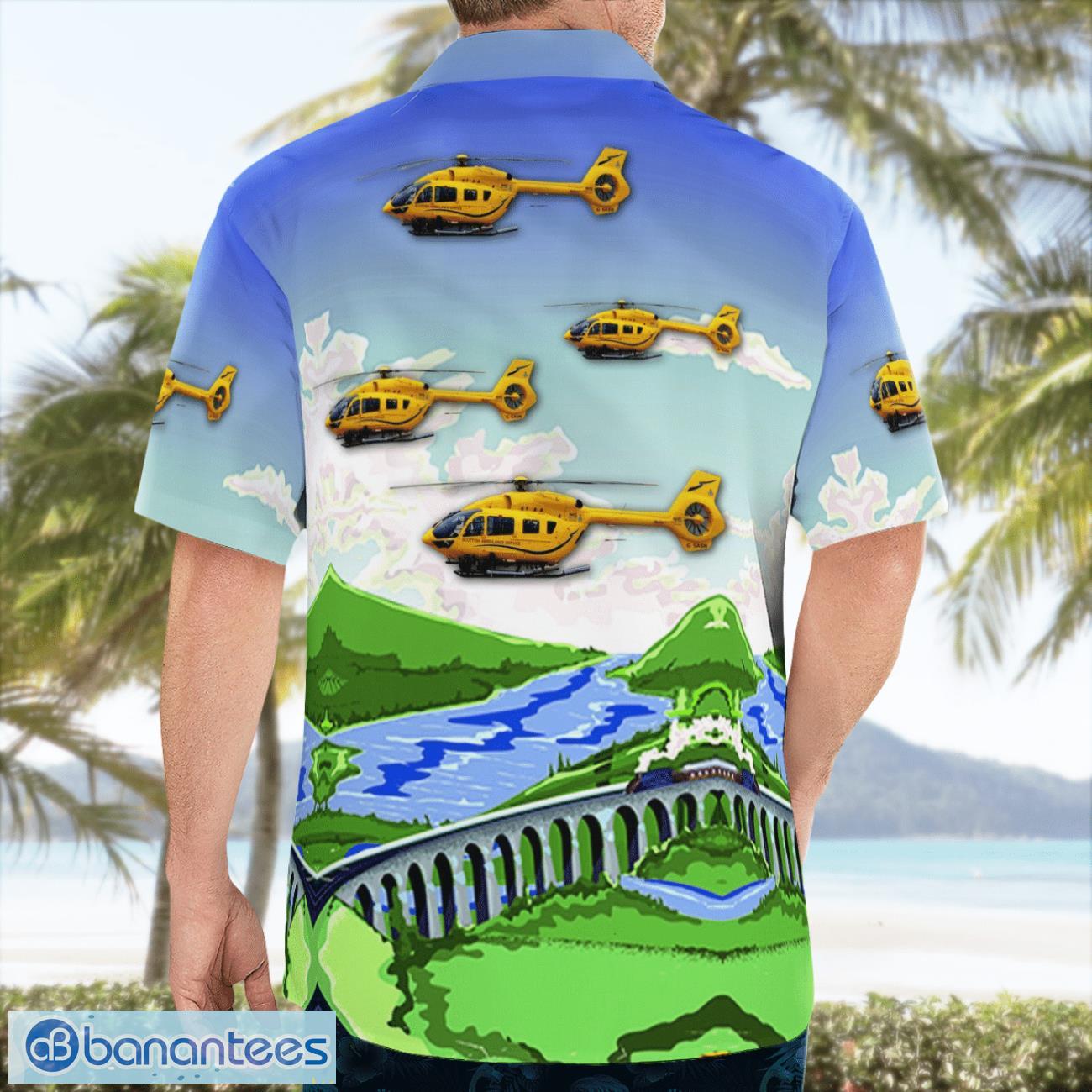 Scottish Ambulance Services Airbus H145 Helicopters Aloha Hawaiian Shirt Scottish Ambulance Services Airbus H145 Helicopters Aloha Hawaiian Shirt Product Photo 4