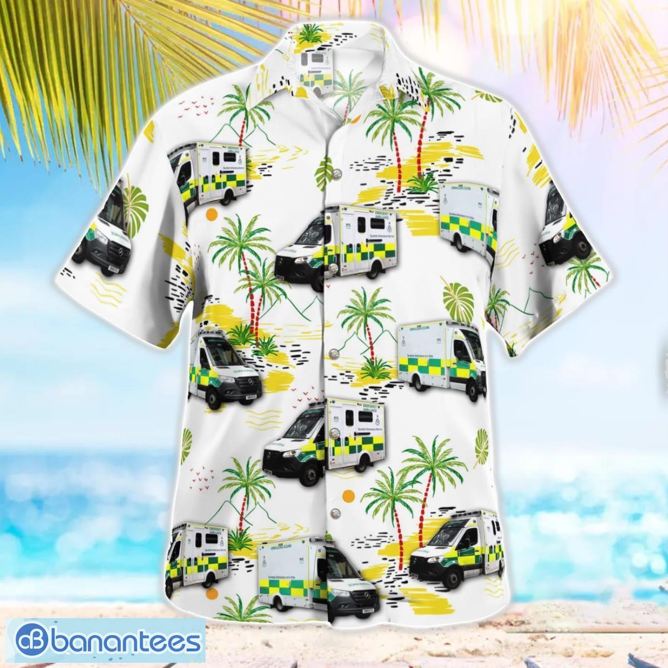 scottish ambulance services aloha hawaiian shirt 1 image Scottish Ambulance Services Aloha Hawaiian Shirt Product Photo 2