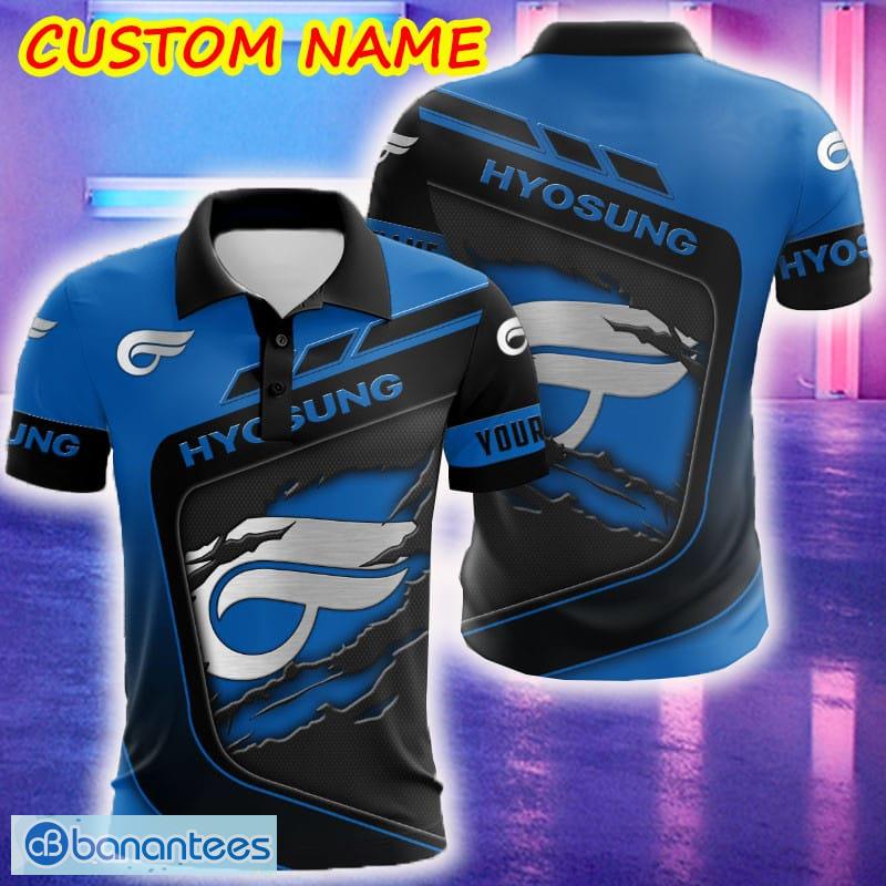 Scratch Hidden Logo Hyosung Car Truck And Motorcycle Polo Shirt Custom