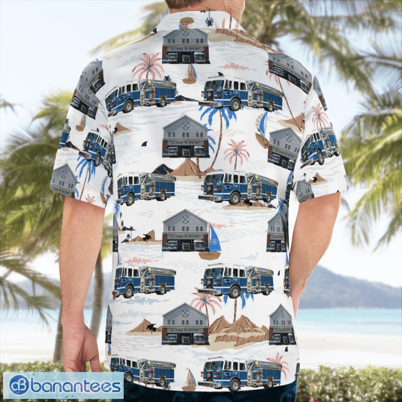 sellersburg volunteer fire department hawaiian shirt beach summer shirt 1 image Sellersburg Volunteer Fire Department Hawaiian Shirt Beach Summer Shirt Product Photo 2