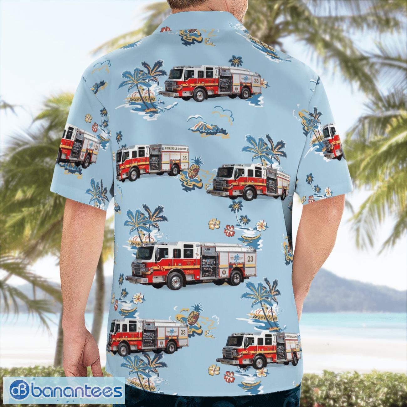 Seminole County Fire Rescue, Florida 3D Hawaiian Shirt Seminole County Fire Rescue, Florida 3D Hawaiian Shirt Product Photo 2