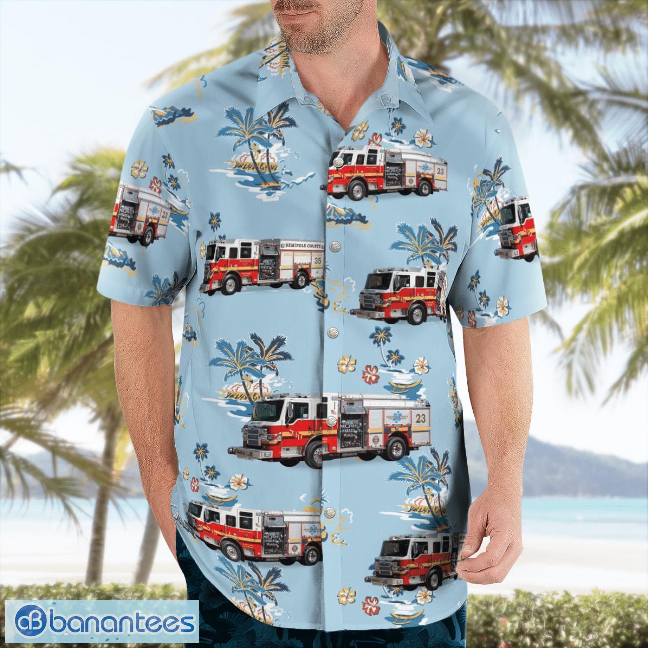 Seminole County Fire Rescue, Florida 3D Hawaiian Shirt Seminole County Fire Rescue, Florida 3D Hawaiian Shirt Product Photo 4