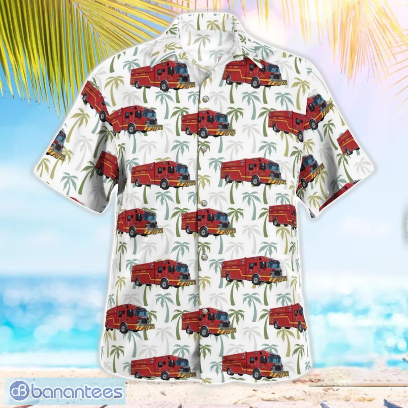 sherman fire department texas hawaiian shirt beach summer shirt 1 image Sherman Fire Department, Texas Hawaiian Shirt Beach Summer Shirt Product Photo 2