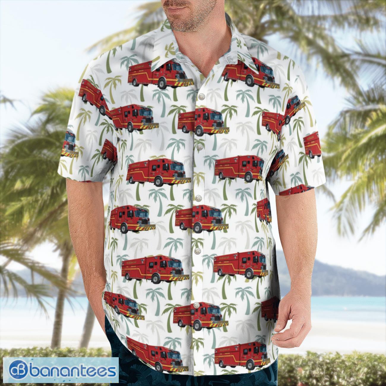 Sherman Fire Department, Texas Hawaiian Shirt Beach Summer Shirt Sherman Fire Department, Texas Hawaiian Shirt Beach Summer Shirt Product Photo 3