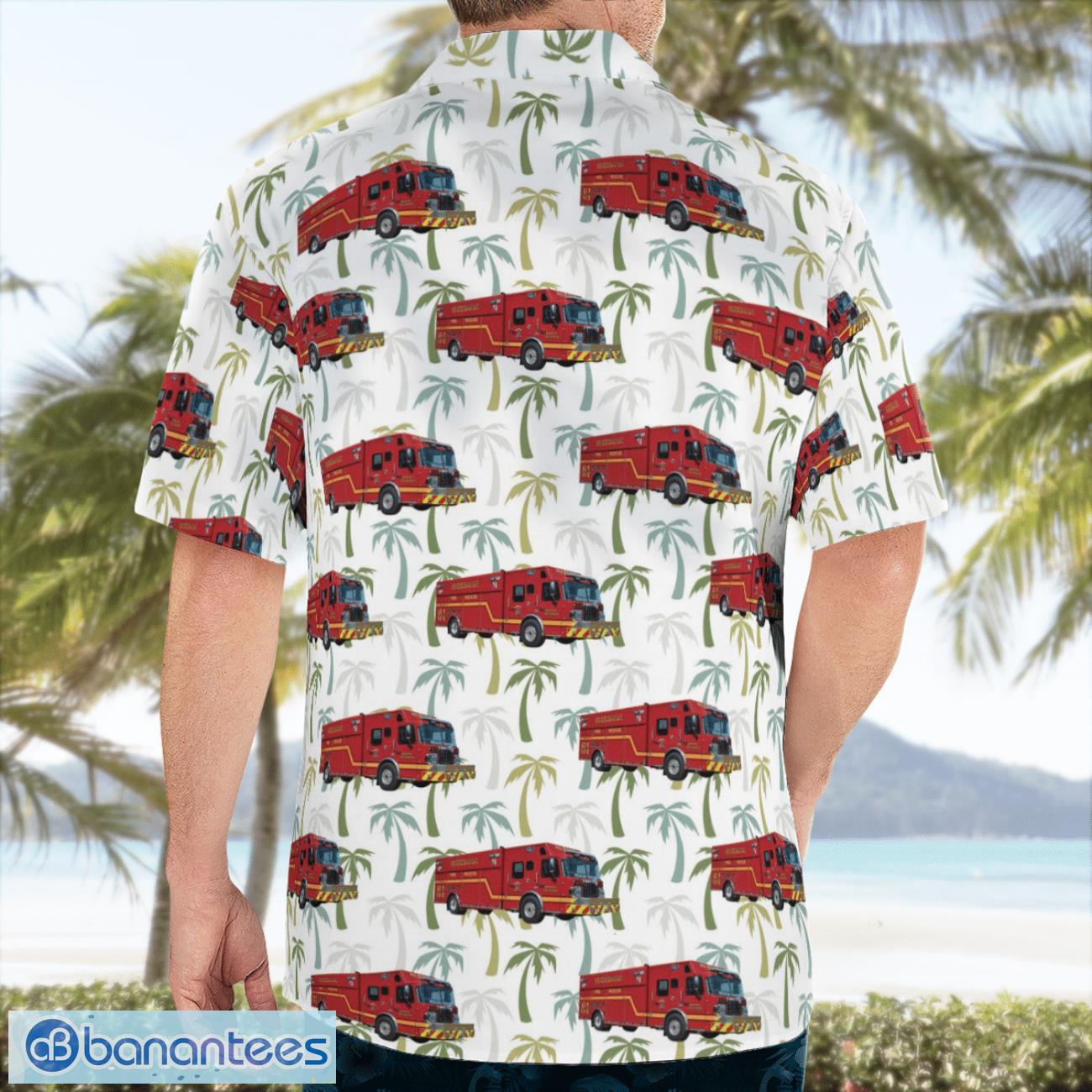 Sherman Fire Department, Texas Hawaiian Shirt Beach Summer Shirt Sherman Fire Department, Texas Hawaiian Shirt Beach Summer Shirt Product Photo 4
