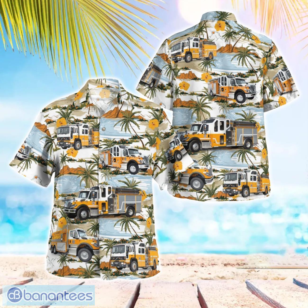 shuniah fire amp emergency services 3d summer aloha hawaiian shirt image Shuniah Fire & Emergency Services 3D Summer Aloha Hawaiian Shirt Product Photo 1