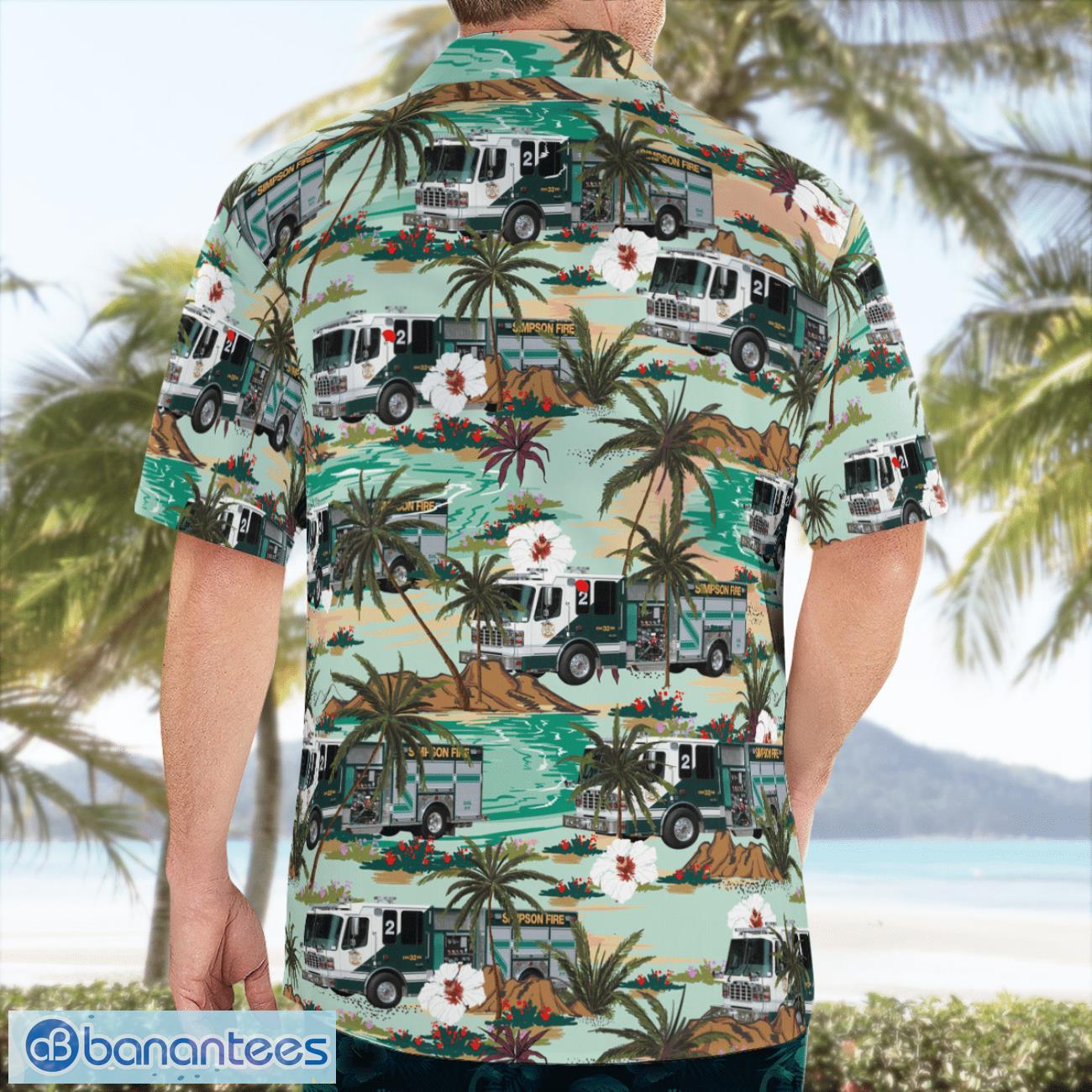 Simpson Rural Fire Dept. Hawaiian Shirt Beach Summer Shirt Simpson Rural Fire Dept. Hawaiian Shirt Beach Summer Shirt Product Photo 4