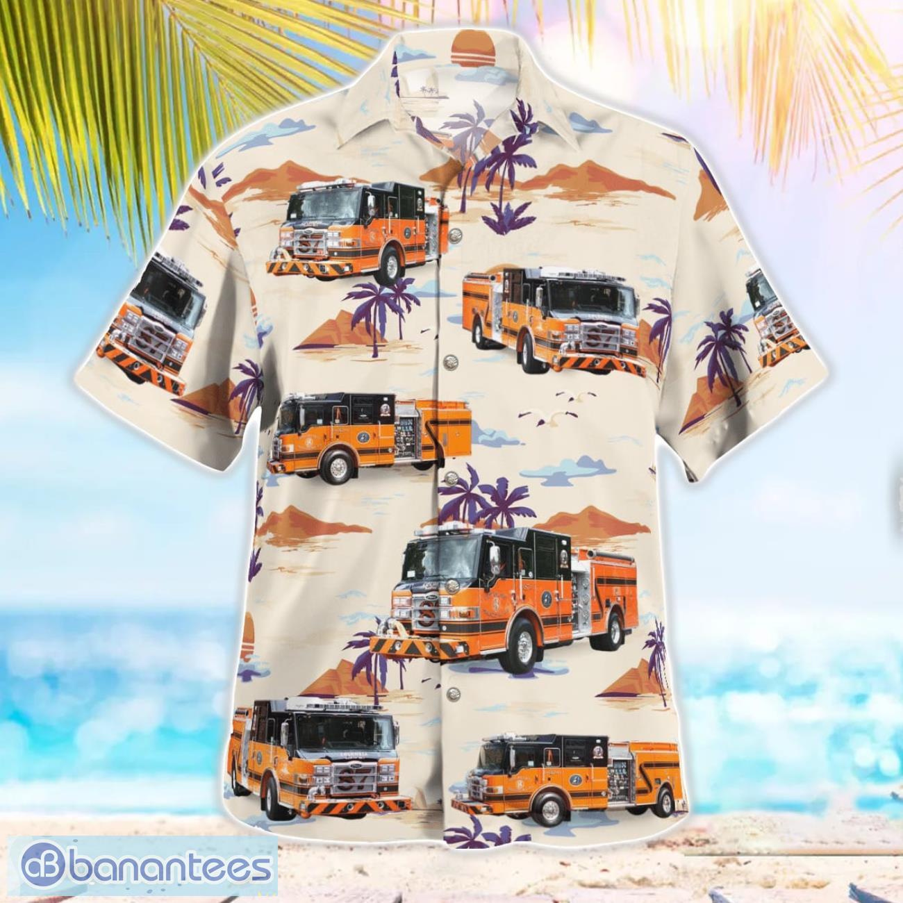 Sleepy Hollow Fire Department 3D Hawaiian Shirt Sleepy Hollow Fire Department 3D Hawaiian Shirt Product Photo 2