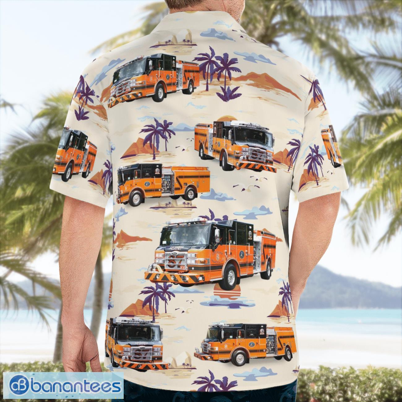 Sleepy Hollow Fire Department 3D Hawaiian Shirt Sleepy Hollow Fire Department 3D Hawaiian Shirt Product Photo 4