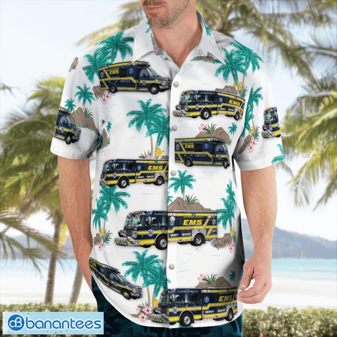 South Carolina Berkeley County EMS Beach Hawaiian Shirt Summer Gift South Carolina Berkeley County EMS Beach Hawaiian Shirt Summer Gift Product Photo 3