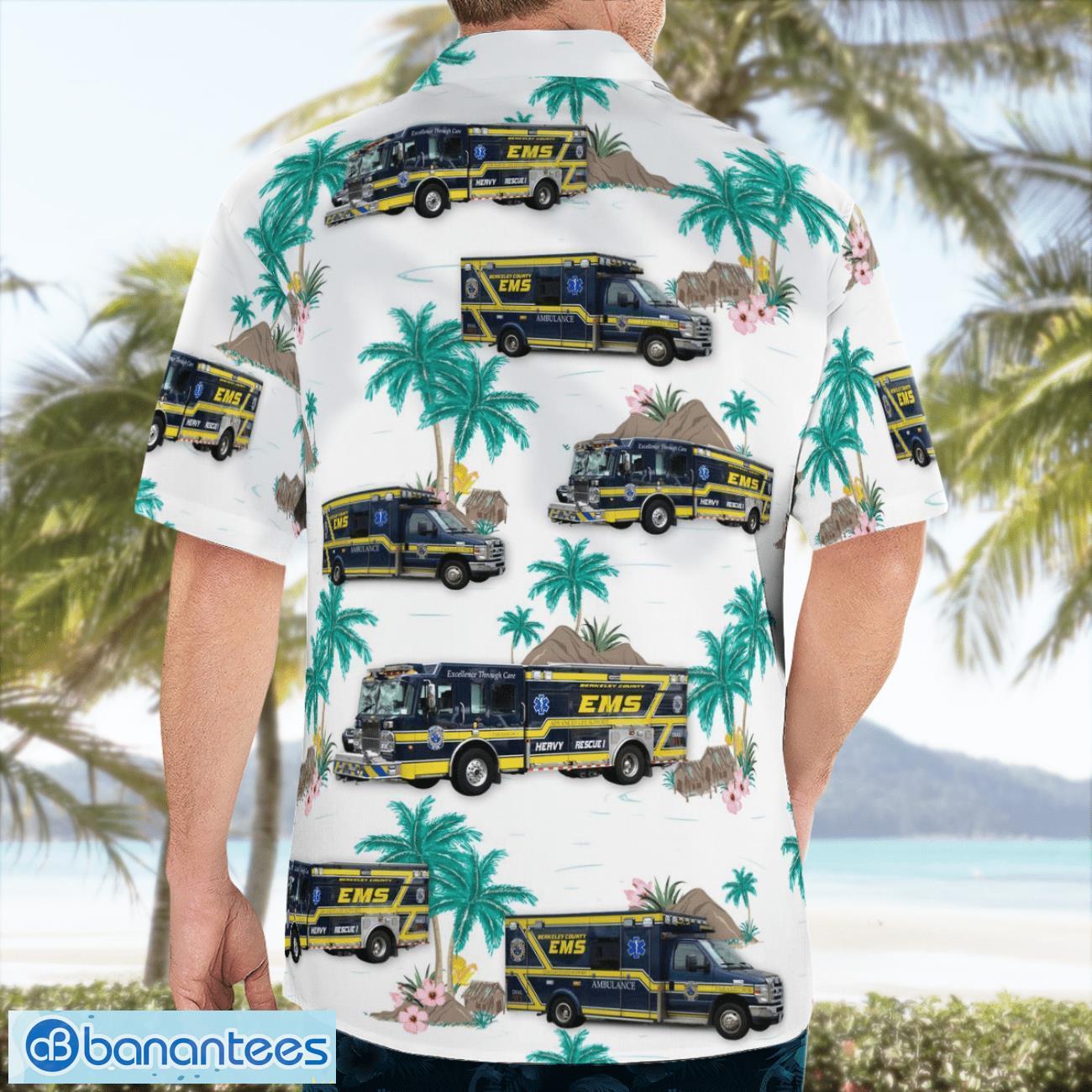 South Carolina Berkeley County EMS Beach Hawaiian Shirt Summer Gift South Carolina Berkeley County EMS Beach Hawaiian Shirt Summer Gift Product Photo 4