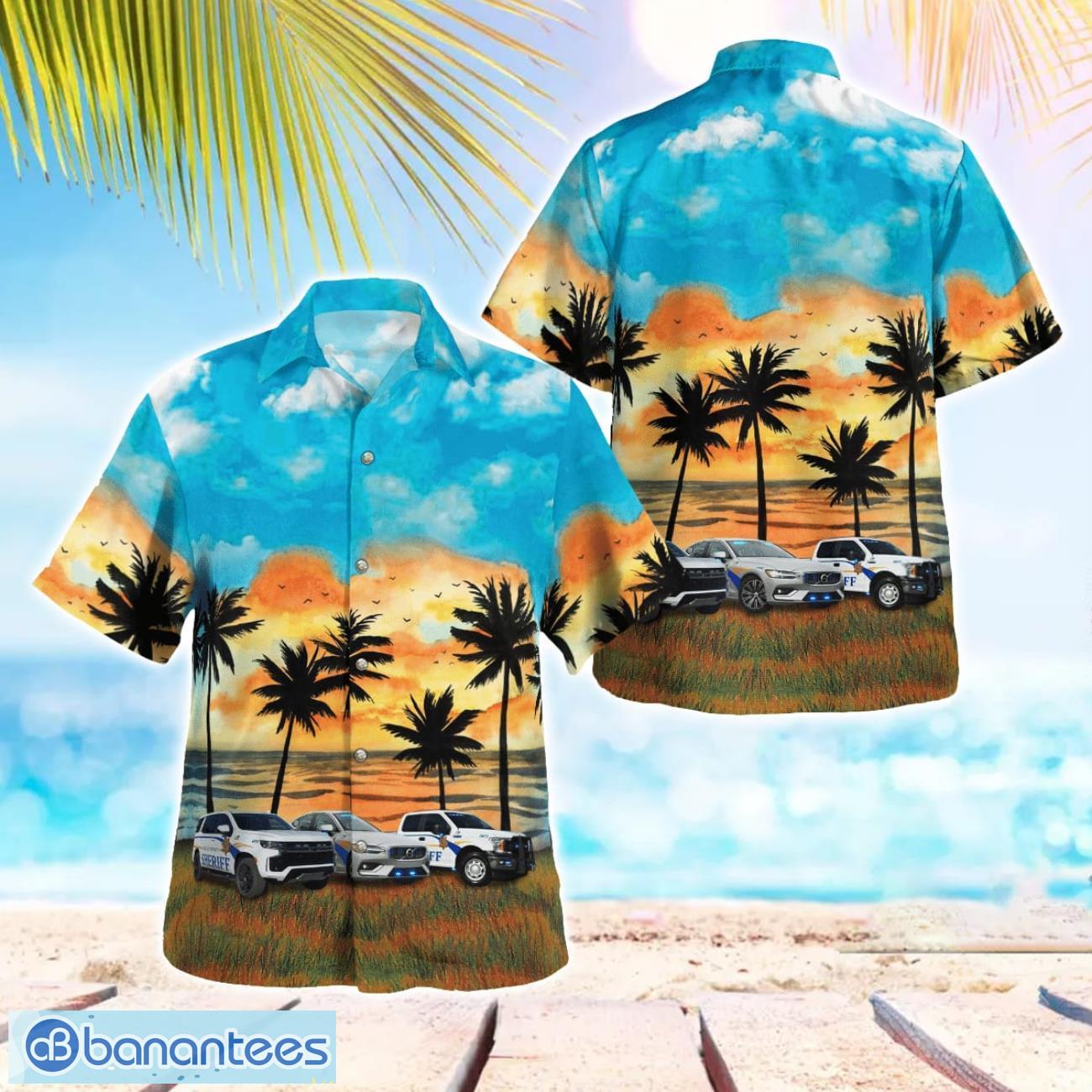 south carolina berkeley county sheriff aloha hawaiian shirt image South Carolina, Berkeley County Sheriff Aloha Hawaiian Shirt Product Photo 1