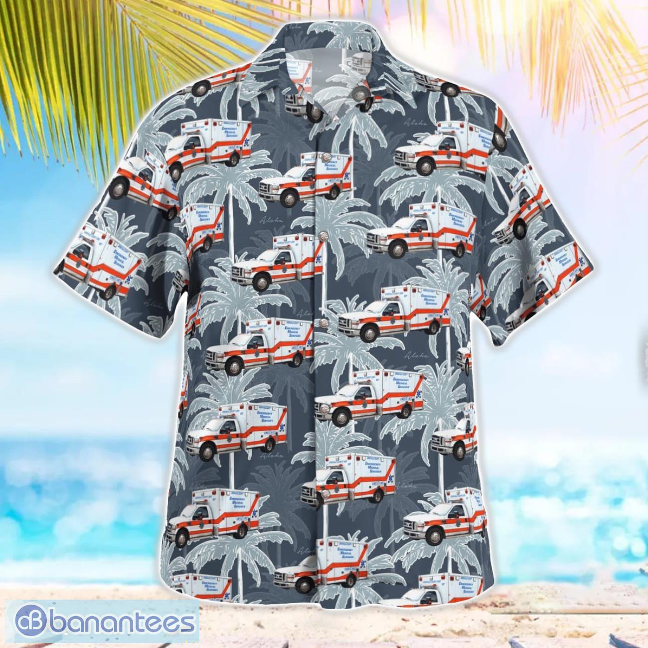 South Carolina, Greenville County EMS Hawaiian Shirt Summer Beach Shirt South Carolina, Greenville County EMS Hawaiian Shirt Summer Beach Shirt Product Photo 3