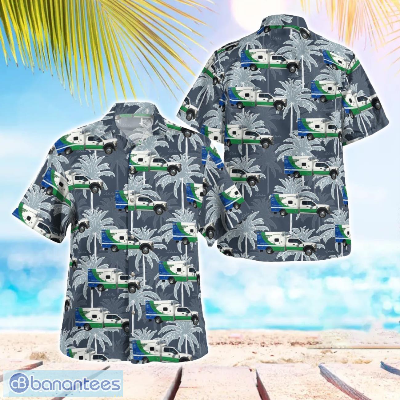 south carolina greenville county ems type 1 hawaiian shirt men women beach shirt image South Carolina, Greenville County EMS Type 1 Hawaiian Shirt Men Women Beach Shirt Product Photo 1