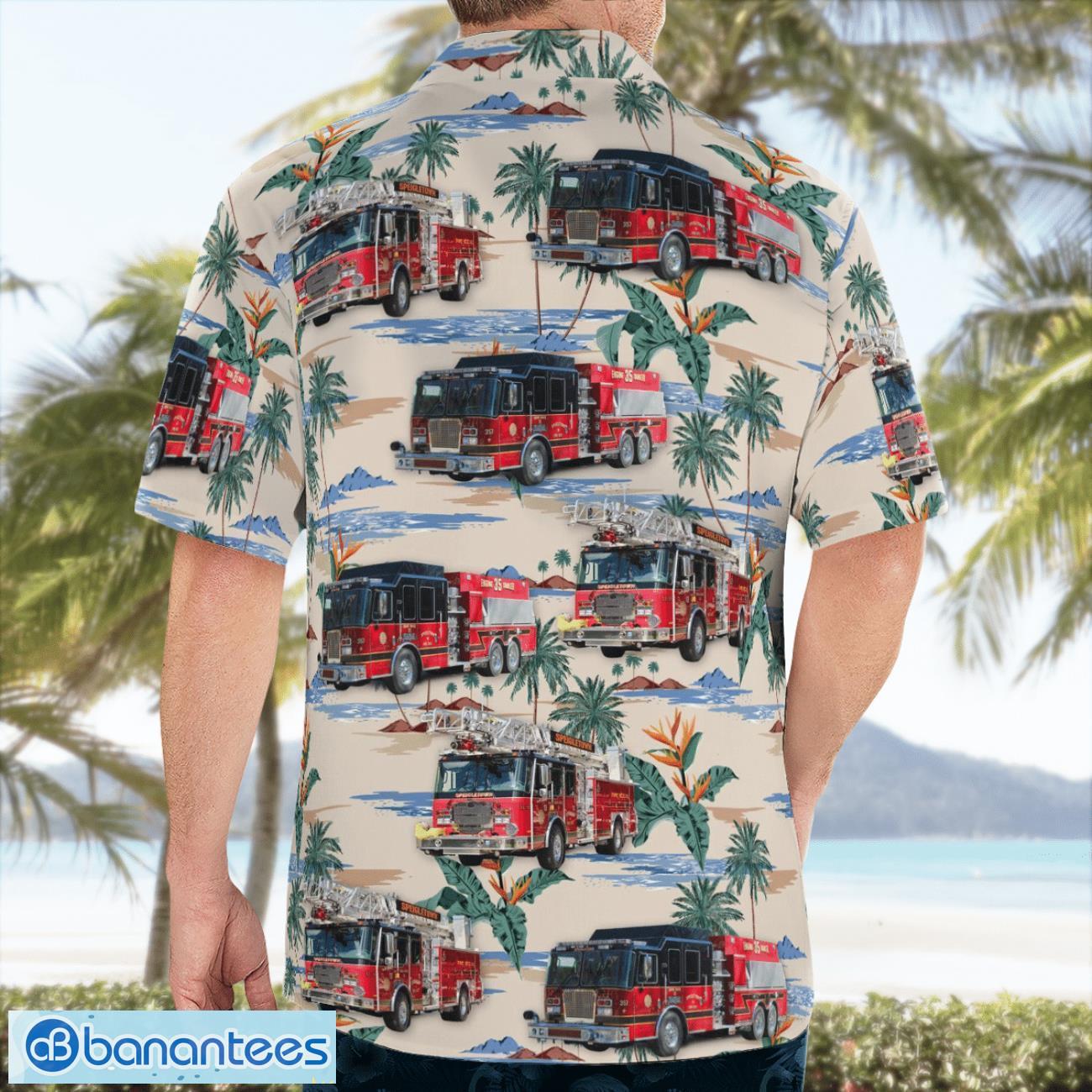 Speigletown Fire Company, New York Beach Hawaiian Shirt Summer Gift Speigletown Fire Company, New York Beach Hawaiian Shirt Summer Gift Product Photo 2