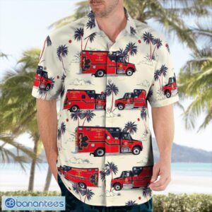 Okeechobee County Fire Rescue 3D Summer Aloha Hawaiian Shirt Product Photo 3