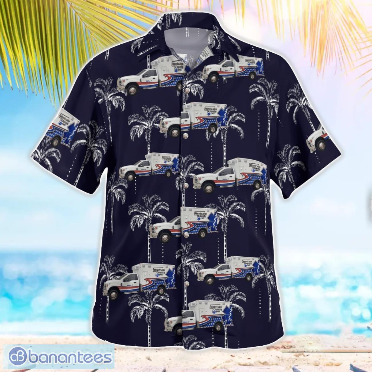 stanton michigan montcalm county ems aloha hawaiian shirt 2 image Stanton, Michigan, Montcalm County EMS Aloha Hawaiian Shirt Product Photo 3