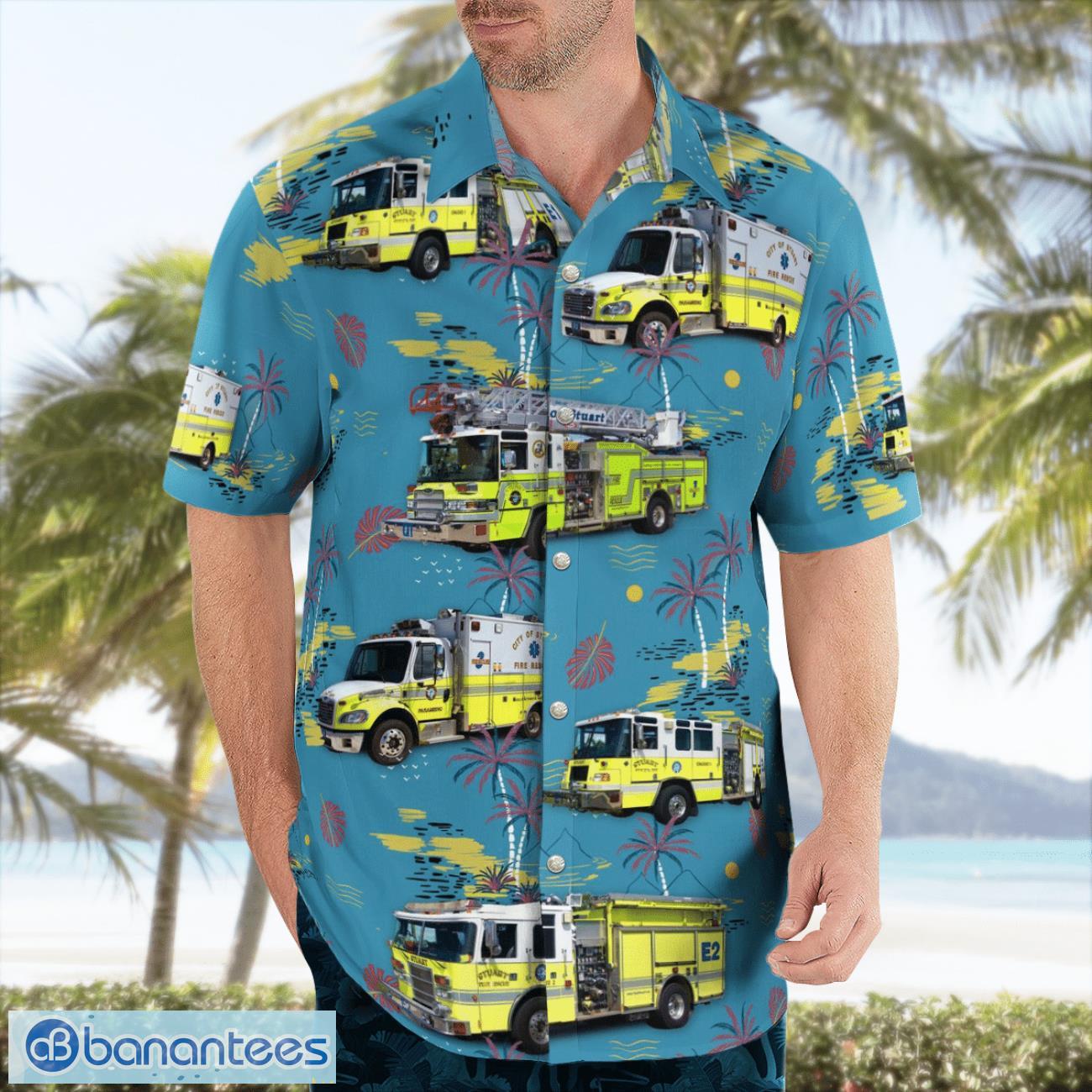 Stuart Fire Department Beach Hawaiian Shirt Summer Gift Stuart Fire Department Beach Hawaiian Shirt Summer Gift Product Photo 4