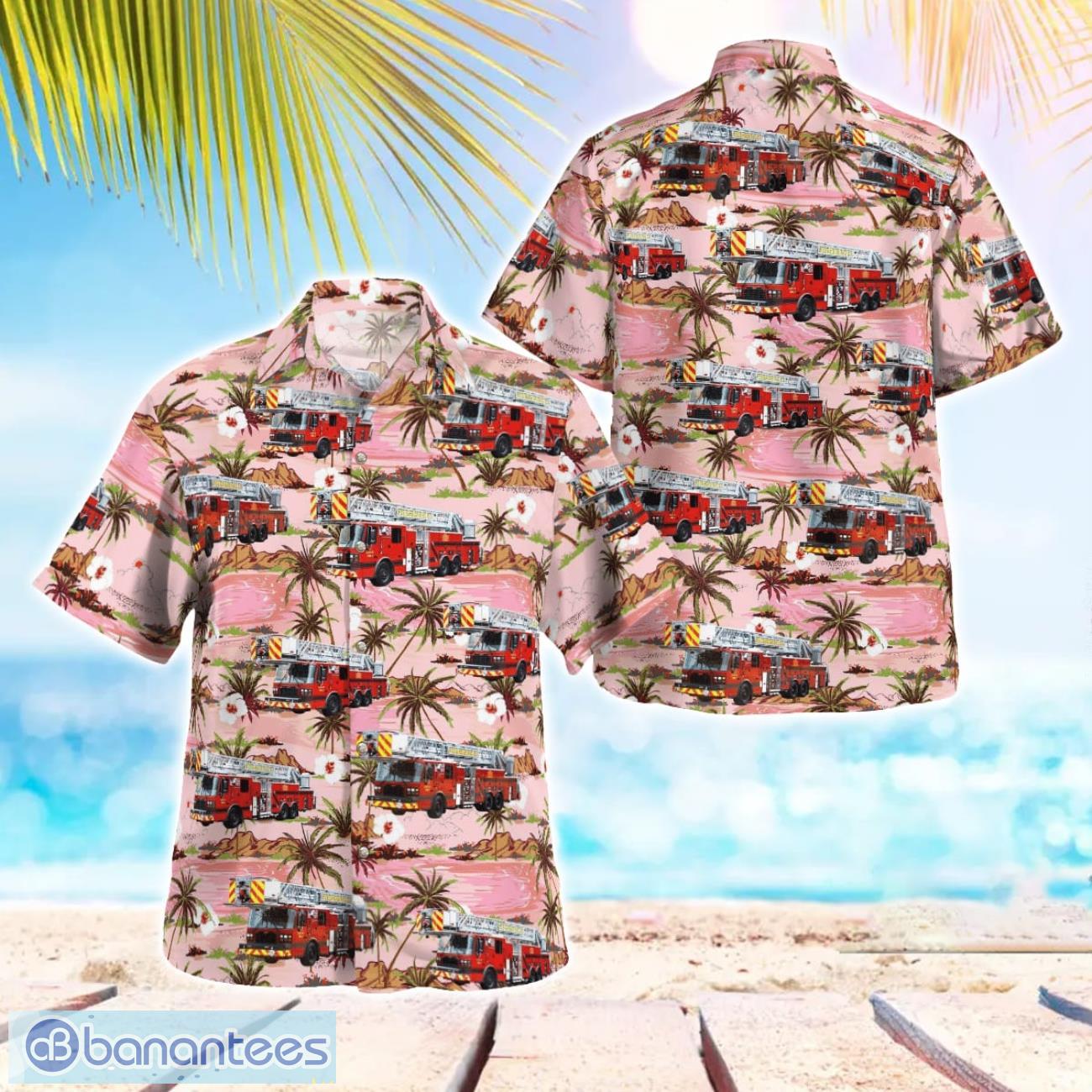 sturgeon bay fire department beach hawaiian shirt summer gift image Sturgeon Bay Fire Department Beach Hawaiian Shirt Summer Gift Product Photo 1