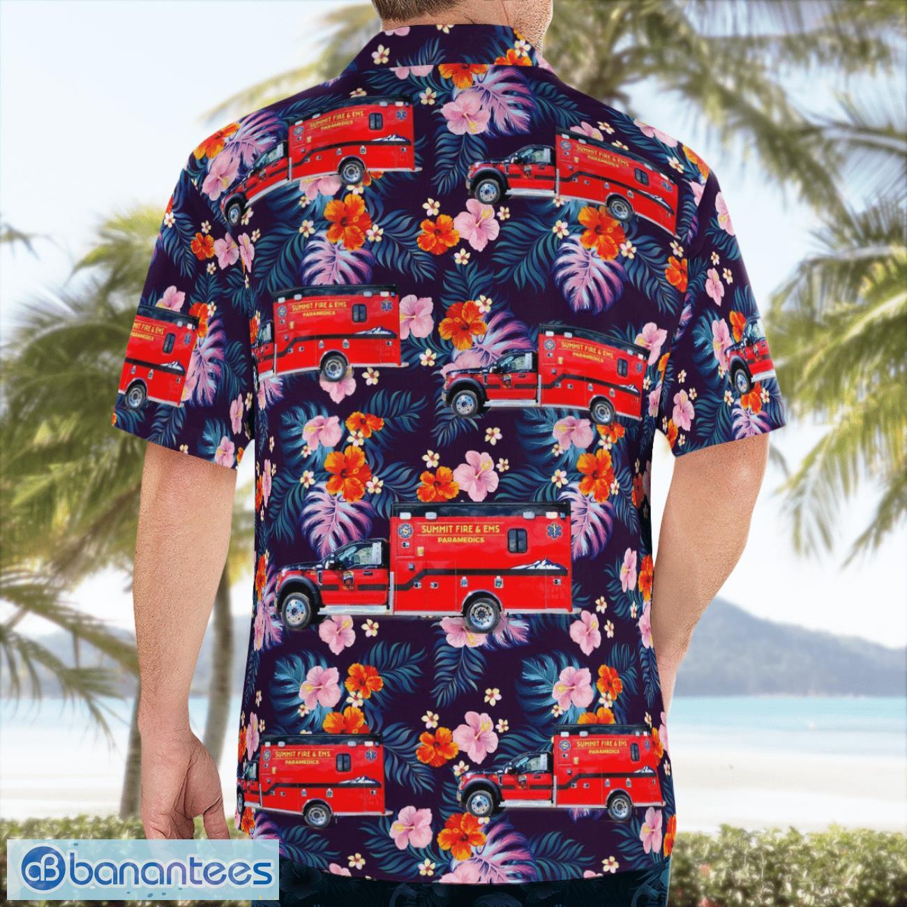 Summit Fire & EMS 3D Hawaiian Shirt Summit Fire & EMS 3D Hawaiian Shirt Product Photo 2