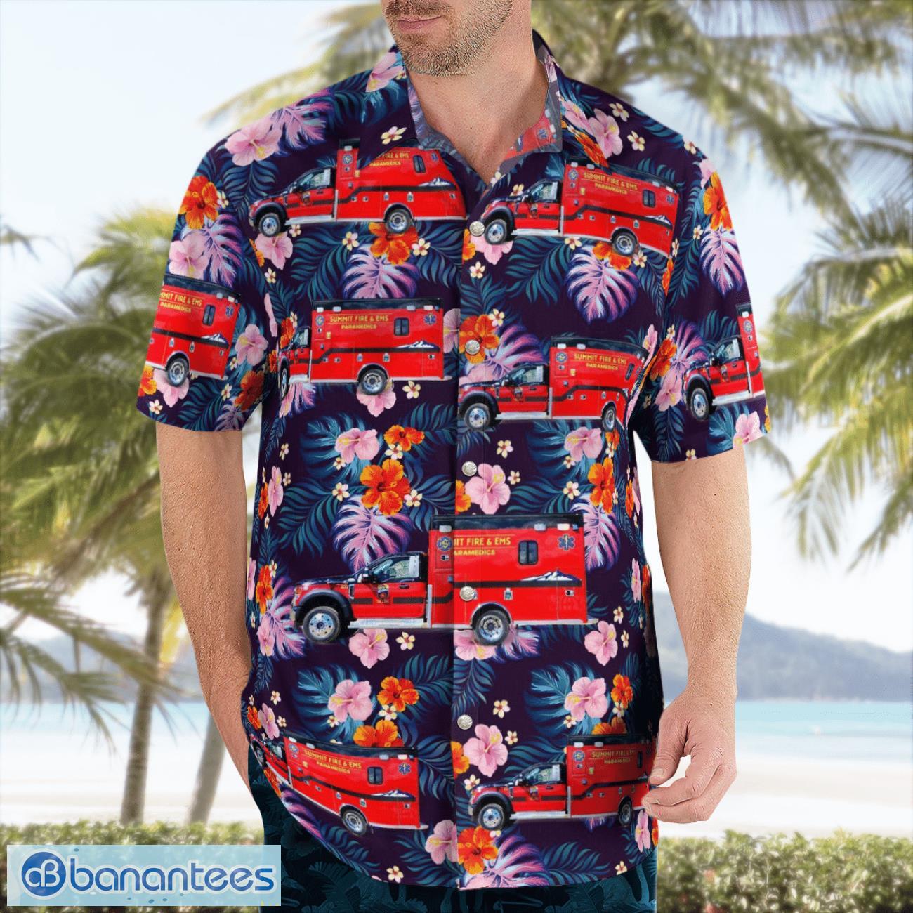 Summit Fire & EMS 3D Hawaiian Shirt Summit Fire & EMS 3D Hawaiian Shirt Product Photo 4