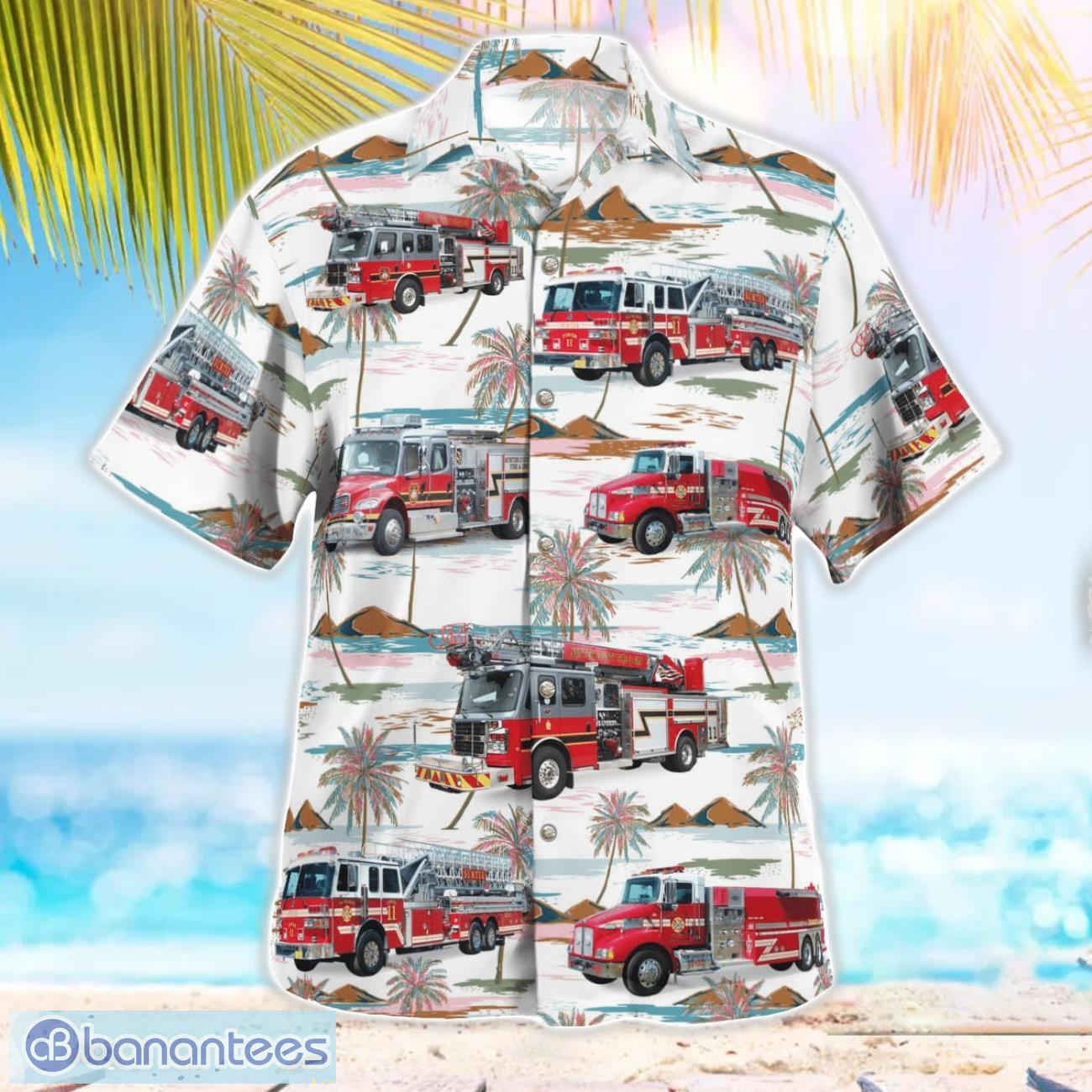 sumter county fire department florida 3d summer aloha hawaiian shirt 2 image Sumter County Fire Department, Florida 3D Summer Aloha Hawaiian Shirt Product Photo 3