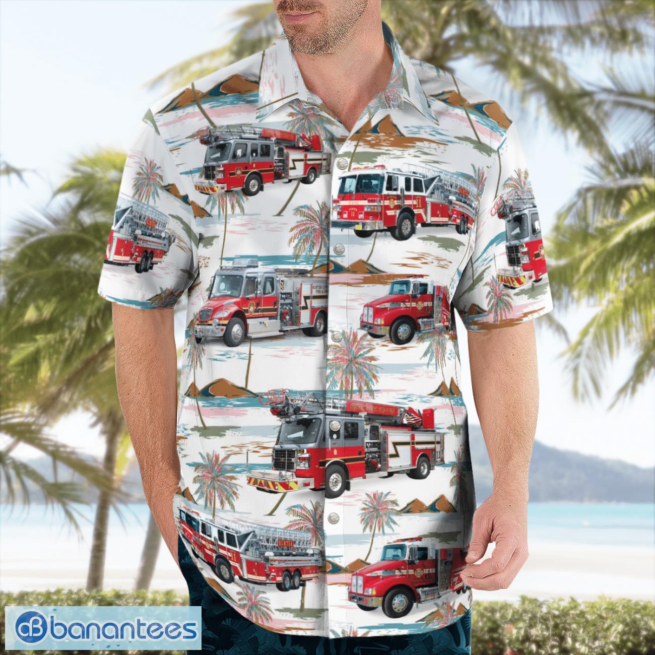 Sumter County Fire Department, Florida 3D Summer Aloha Hawaiian Shirt Sumter County Fire Department, Florida 3D Summer Aloha Hawaiian Shirt Product Photo 4