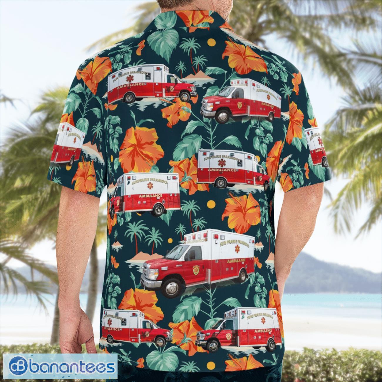 sun prairie ems 3d hawaiian shirt image Sun Prairie EMS 3D Hawaiian Shirt Product Photo 1