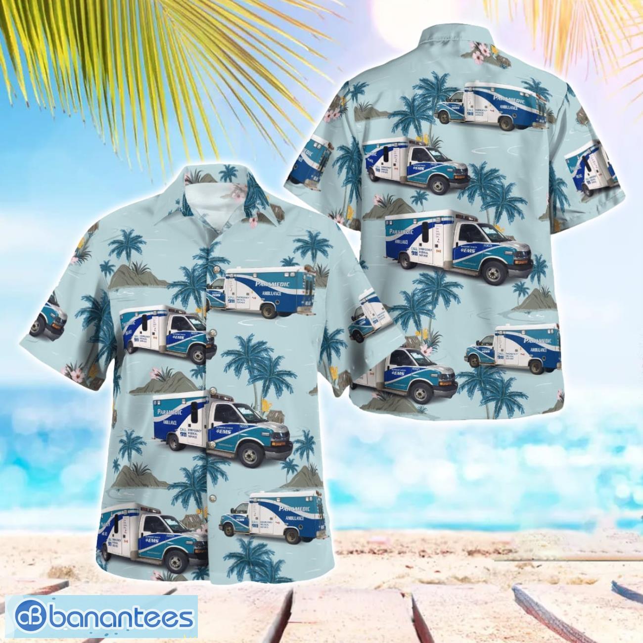 superior north ems 3d summer aloha hawaiian shirt image Superior North EMS 3D Summer Aloha Hawaiian Shirt Product Photo 1