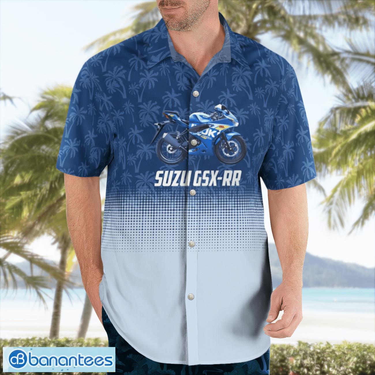 Suzuki MotoGP Suzuki GSX-RR Motorcycle Hawaiian Shirt Beach Summer Shirt Suzuki MotoGP Suzuki GSX-RR Motorcycle Hawaiian Shirt Beach Summer Shirt Product Photo 3