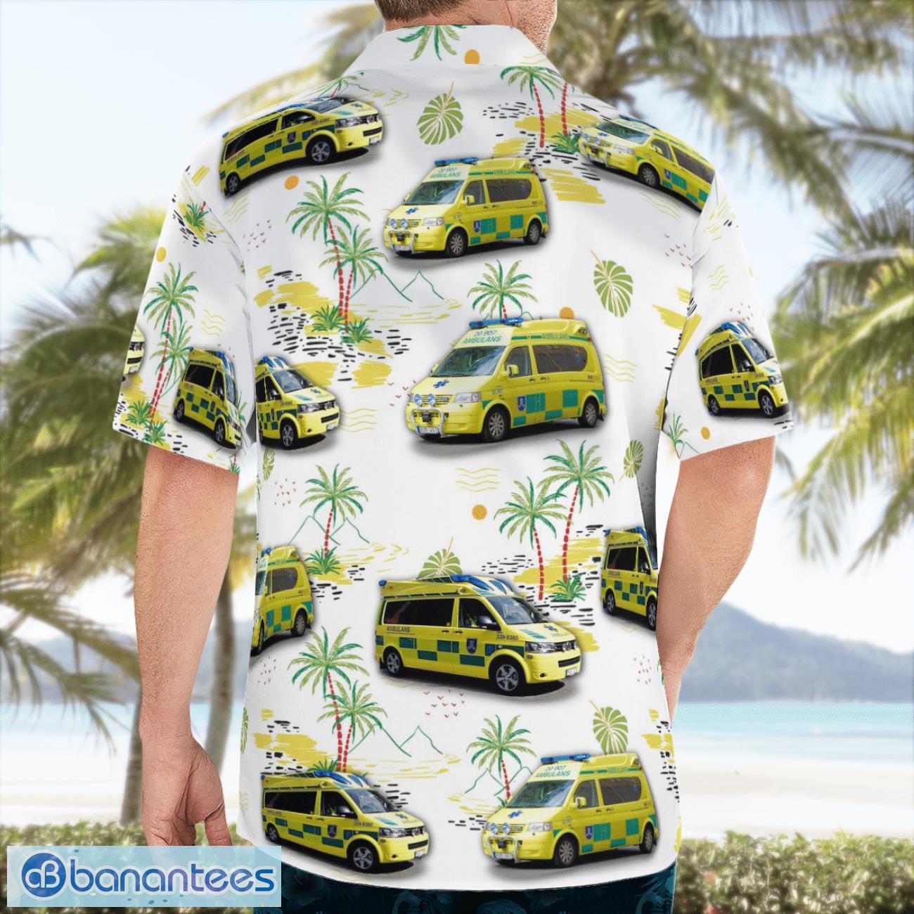 Sweden Stockholm Ambulance Aloha Hawaiian Shirt Sweden Stockholm Ambulance Aloha Hawaiian Shirt Product Photo 4