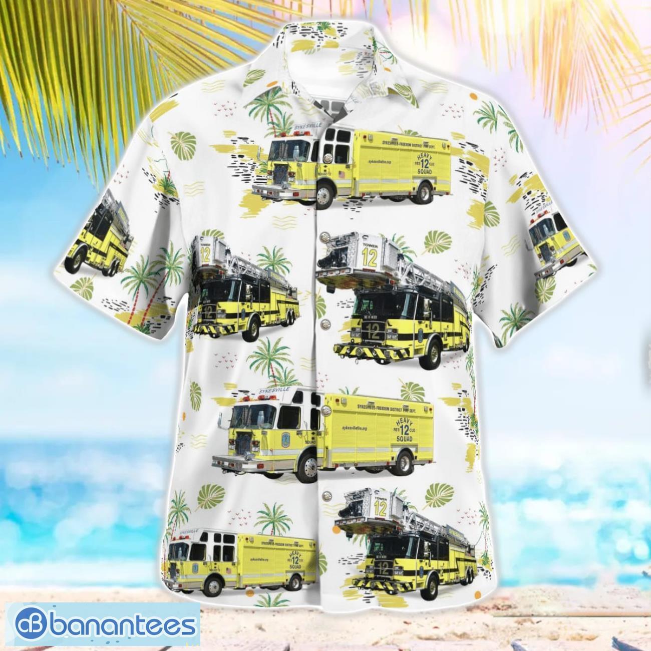 sykesville freedom district fire department maryland 3d hawaiian shirt 2 image Sykesville Freedom District Fire Department, Maryland 3D Hawaiian Shirt Product Photo 3