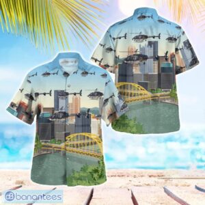 Pennsylvania State Police Bell 407GX Hawaiian Shirt Summer Beach Shirt Product Photo 1