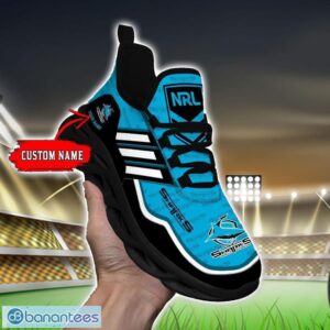 Custom Name For Fans NRL Cronulla Sharks Personalized Max Soul Shoes Running Sneakers Product Photo 5