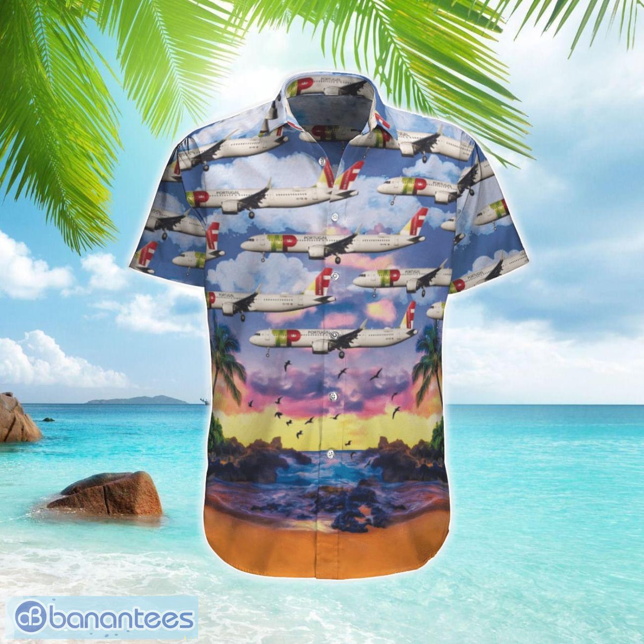 tap air portugal airbus a321 251nx hawaiian shirt gift for summer vacation image TAP Air Portugal Airbus A321-251NX Hawaiian Shirt Gift For Summer Vacation Product Photo 1