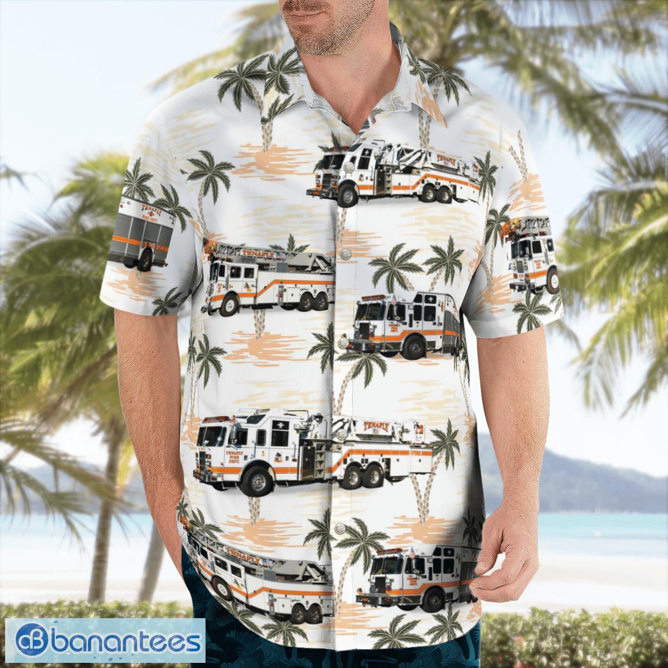 Tenafly Fire Department, New Jersey 3D Hawaiian Shirt Tenafly Fire Department, New Jersey 3D Hawaiian Shirt Product Photo 4